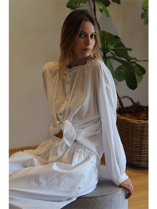 Camicia in mussola di cotone DIECI MINUTI | JO564